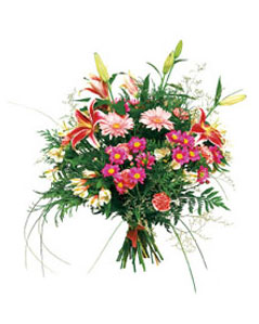 Ankara Ayaş ostim çiçek siparişi firma ürünümüz karışık gerbera kır mevsim çiçek buketi