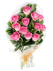 Ankara Ayaş Ostim çiçek gönderimi firması ürünümüz  11 adet pembe gülden buket çiçeği